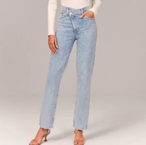 Abercrombie & Fitch The Dad High Rise 29/ 8L 32" Inseam EUC